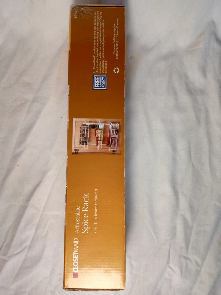 ClosetMaid Organizador de Estante de Especias Ajustable de 3 Estantes para Montaje en Gabinete/Pared, Blanco Foto 3 de 4
