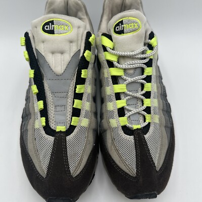 Nike Air Max 95 360 One Time Only Grey Neon 2006 Size 12 Used