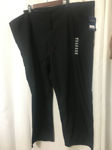 Cherokee Workwear Unisex Drawstring Cargo Pants Black Plus Size 3XL - Picture 8 of 8