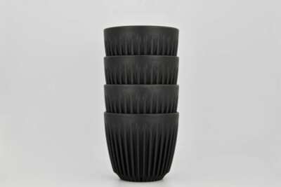 HuskeeCup - Tassen (Kohle) (6oz) (4er Pack) - Original Huskee