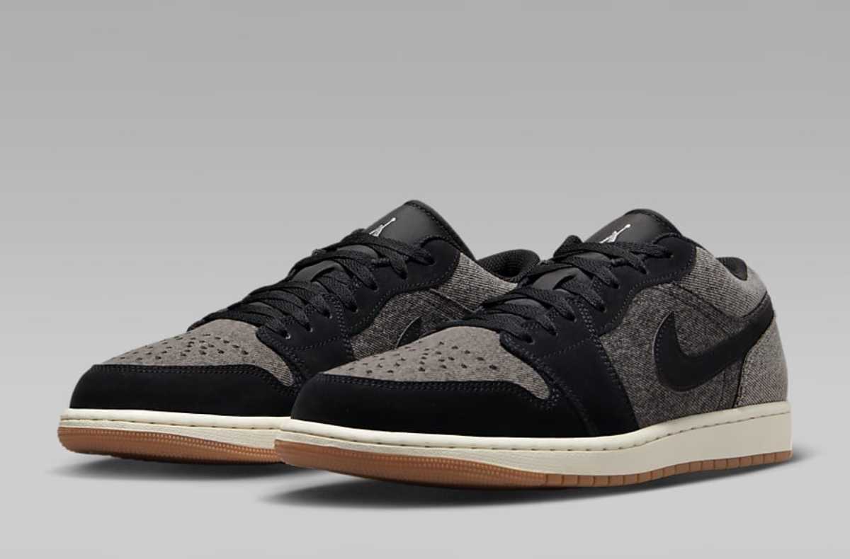 Nike Air Jordan 1 Low Black Denim HJ4360-001 Men US 7.5 - 12 Nike Air Jordan 1 Low Black Denim HJ4360-001 Men US 7.5 - 12