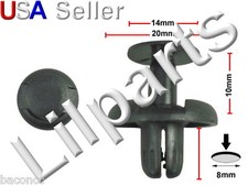 Honda Acura Fender Retainer Push Clip 91501-S04-003 90157-SP0-901 Civic Del Sol