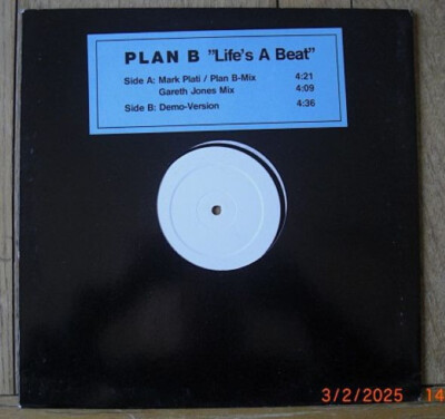 12'' - Maxi-LP - Plan B - '' Life's a Beat '' - White Label -