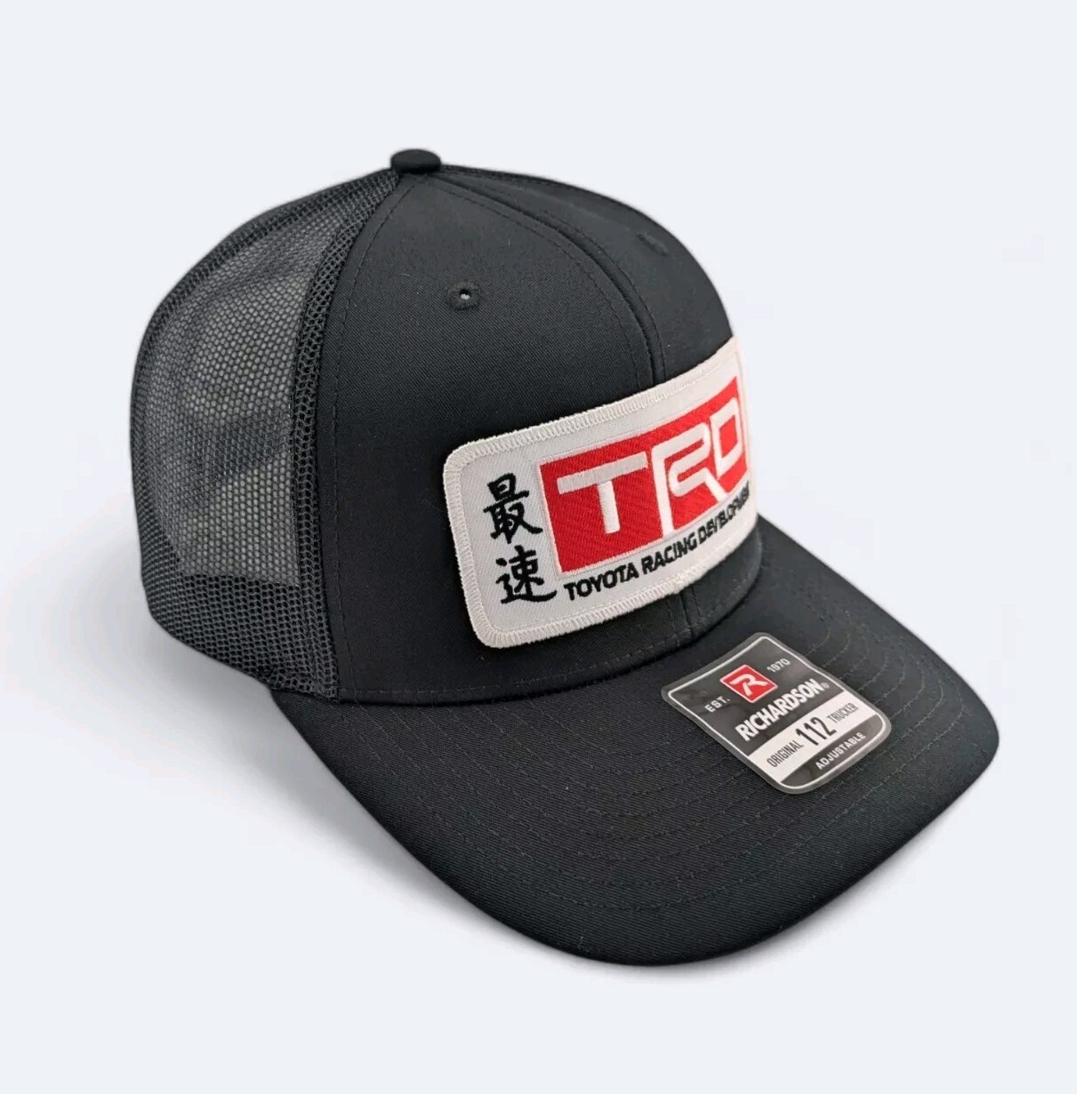 TRD Embroidered Trucker Hat By Richardson 112 - Heather Grey/Black Adjustable Snapback 14 thumbnail image