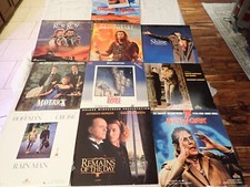 Set of 10 Laserdisc Thelma Shine Braveheart Right stuff Maverick Network Shine