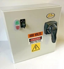 NEW, COMBINATION STARTER, HD, 480VAC, 15HP, 18-25A, NEMA 4, H/O/A, 120V CONTROL.