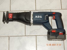 AEG BUS 18 X,PROFI-Säbelsäge,BJ 2007 mit Li-Ion AKKU 3,0Ah, von PRIVAT,NEUWERTIG