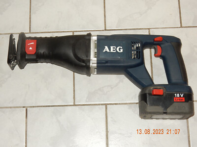 AEG BUS 18 X,PROFI-Säbelsäge,BJ 2007 mit Li-Ion AKKU 3,0Ah, von PRIVAT,NEUWERTIG