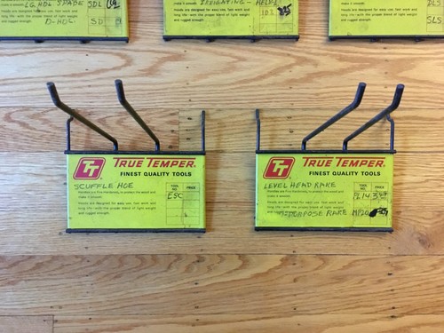 5 Vintage Advertising Metal Display Signs True Temper Tools Store Display Racks - Picture 6 of 8