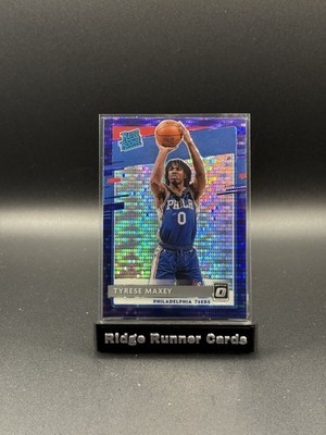 2020-21 Optic TYRESE MAXEY Rookie Purple Pulsar Prizm #171 76ERS