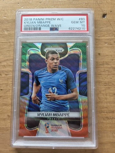 Kylian Mbappe World Cup 2018 Panini Prizm Kylian Mbappe World Cup #80 Green