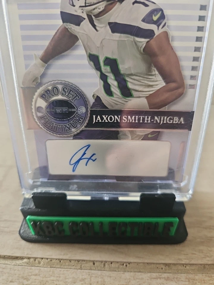 1/2 - 2023 Pro Set Pure Platinum Jaxon Smith Njigba Auto - Image 2 of 4