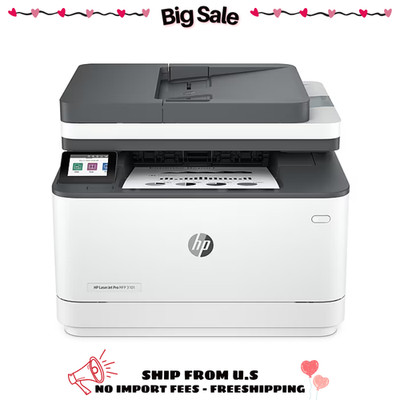 HP LaserJet Pro MFP 3101sdw Wireless Black & White All-in-One Laser Printer