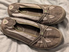 Terrasoles Zapatos Mujer 8 Eco Banda Cruzada Bailarina Marrón Chino Planos Ropa Activa