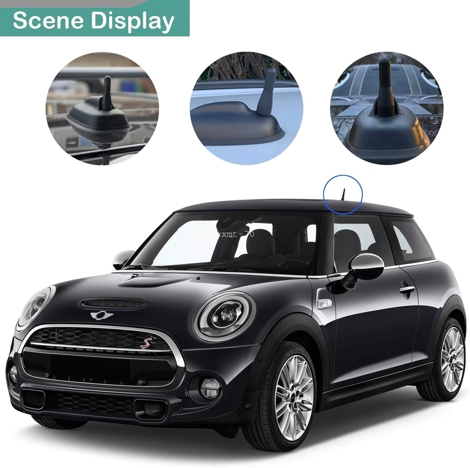 Mástil de antena de techo de auto mini radio estéreo de 2,5 pulgadas para VW Jetta 88-09 Golf 85-06 Foto 3 de 4