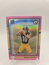 2024 Panini Donruss Optic - Rated Rookie Roman Wilson #285 Pink Prizm (RC)