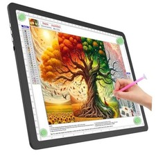 A4 Light Board for Diamond Painting, Super Bright A4 without Bag Black