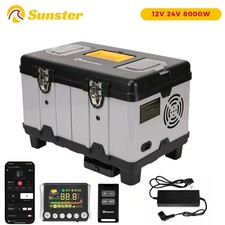 12V 24V 110V-240V Diesel Heater TOOLBOX 8KW Air Night Heater For RV Car camperva