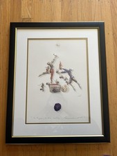 Gerard Puvis Embossed Wine Art Framed 