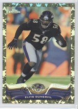 2013 Topps Chrome Military Refractor 13/499 Elvis Dumervil #182 n1u