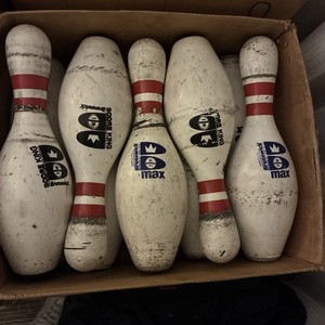 Used Case of  Bowling Pins (1 Case Is 10 pins) Great Target Practice Or Crafts! 