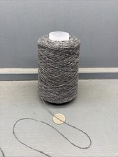 200G 2/14NM 100% GEELONG LAMBSWOOL LAMAINE BY T&D DARK GREY MIX 3 PLY DERBY