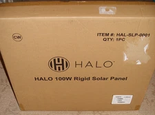Halo 100w Rigid Solar Panel HAL-SLP-0001! New in Box! Compatible with Ecoflow!
