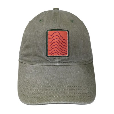 Ouray Strapback Hat Green One Size Adjustable Patch Solid Vent Holes
