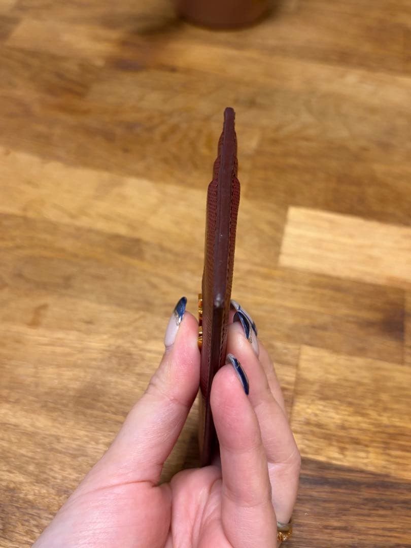 PRADA Saffiano Metal Card Case Red Leather with Box and Guarantee thumbnail 10