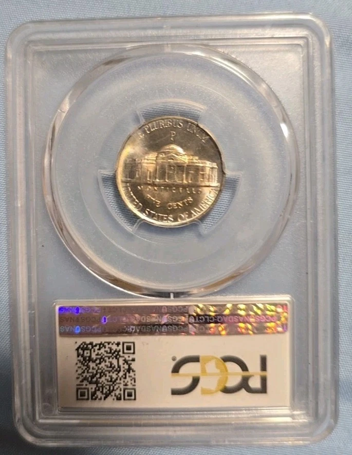 1944-P Jefferson Nickel · Silver War Nickel · PCGS MS66 · Gem BU · Certified - Image 2 of 4