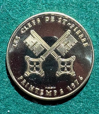 Medaille Schweiz Schl&uuml;ssel des Heiligen Petrus 1976