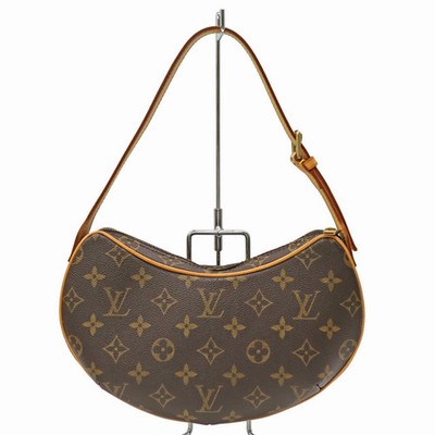 LOUIS VUITTON Monogram Pochette Croissant Shoulder Bag M51510 LV Auth C256