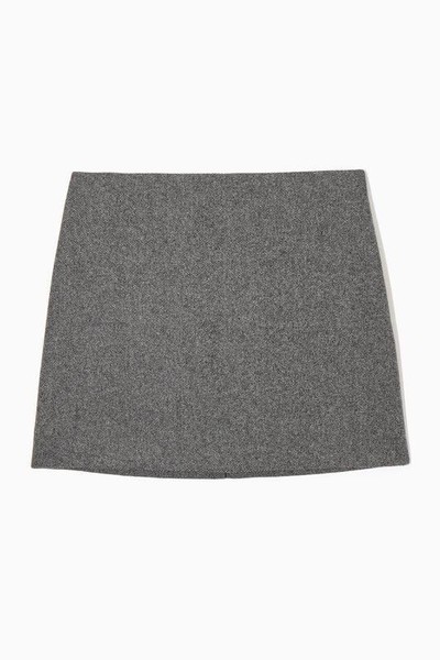 Women COS Skirt Grey Acrylic M