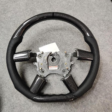 Real Carbon Fiber Steering Wheel Perforated Fit For Pontiac Gtoholden 2004-2006
