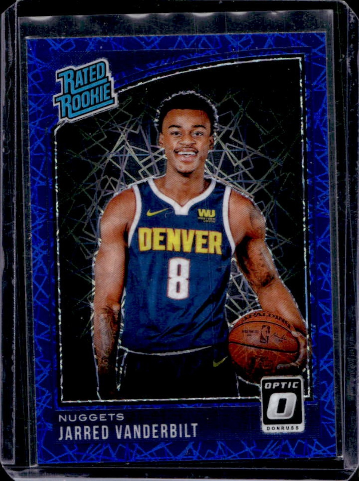 2018-19 Panini Donruss Optic Jarred Vanderbilt Blue Velocity RC #151 Nuggets