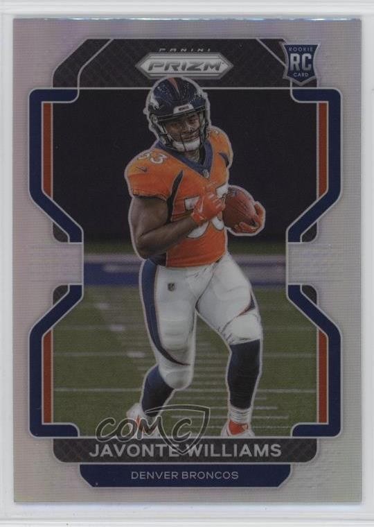 Javonte Williams Panini Prizm #345 Silver