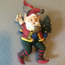 Santa Claus Elf Christmas Ornament. SO ADORABLE!