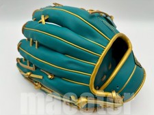 Gant Baseball ZETT 13" Outfield Cuir Bleu Main Droite - Neuf Étiqueté