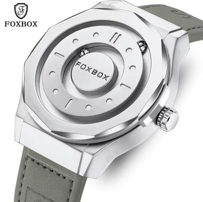 Herren Armbanduhr Magnet Silikonarmband Sport Uhr Männer Kreatives Design