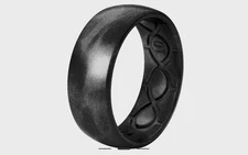 NEW Men’s Groove Life Black Pearl Metallic Silicone Ring size 14 