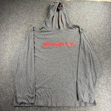 Snap-on Gray Red Logo Hoodie Long Sleeve Mens XL Pullover