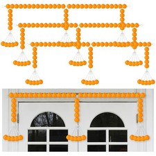 3 Pcs Marigold Garland for Diwali Decoration 4.92 feet Long Strand Artificial...