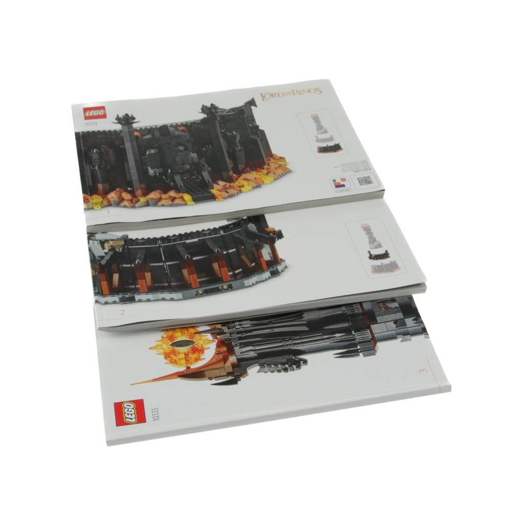 1X Lego Instruction Manual Set B-Ware Used Book 1+2+3 HdR Barad-Dûr 10333