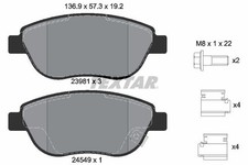 Bremsbelagsatz Vorne Bosch-System für Fiat 500L 351 352 Opel Corsa D ab 06->