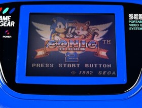 ❤️ SEGA Game Gear BLUE Console RECAPPED w CERAMIC SMD Caps, Glass Lens, Game