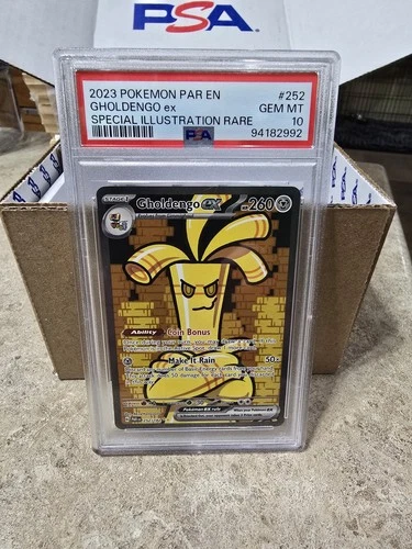 2023 Pokemon Paradox Rift Gholdengo ex 252/182 Special Illustration Rare PSA 10