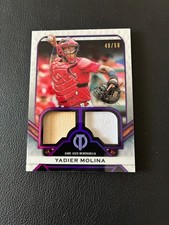 2021 TOPPS TRIBUTE Dual Relics Purple #DRYM Yadier Molina 40/50