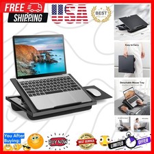 Adjustable Lap Desk - with 6 Adjustable Angles, Detachable Mouse Pad,  Dual ...