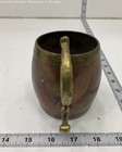 Mexican Copper Brass Mayan Calendar Sun Face Mug Brown Handled Tableware 4 — photo 3