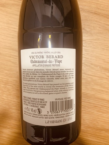 Victor Berard Châteauneuf du Pape0,75 l Rotwein 2021 - Bild 3 von 6